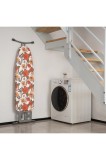 Husă de călcat 125x45cm cu umplutură din p&acirc;slă de 6mm, cu șnur și velcro &ndash; floral