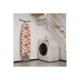 Husă de călcat 125x45cm cu umplutură din p&acirc;slă de 6mm, cu șnur și velcro &ndash; floral