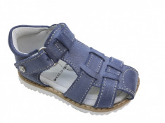 Sandale cu talpa flexibila pentru baieti, culoare albastru foto