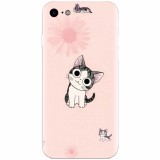 Husa silicon pentru Apple Iphone 5c, Cute Cat 101