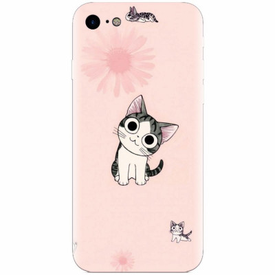 Husa silicon pentru Apple Iphone 6 Plus, Cute Cat 101 foto