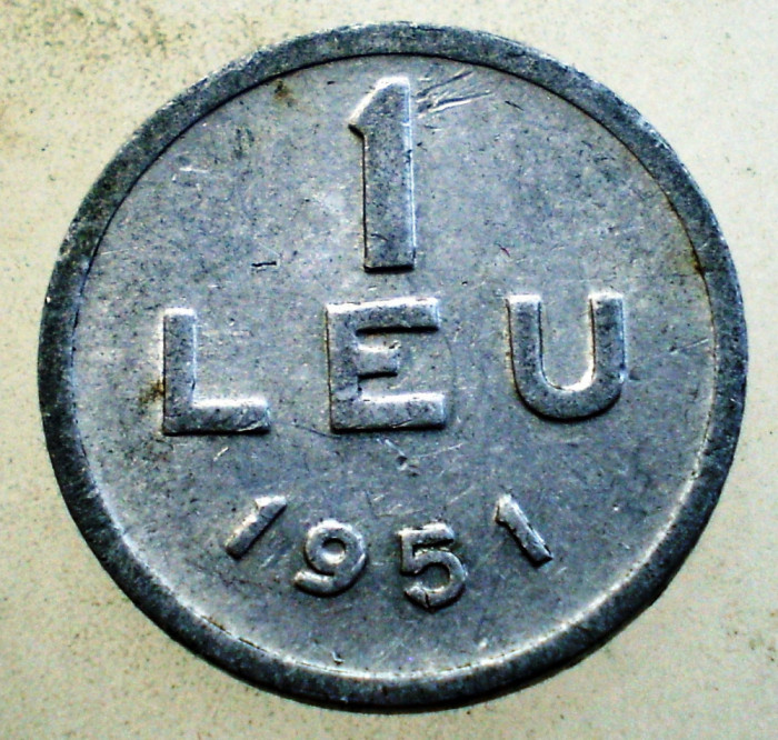 1.813 ROMANIA RPR 1 LEU 1951