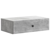 vidaXL Masă laterală montată pe perete Gri Beton 59 x 34,5 x 17 cm 897978