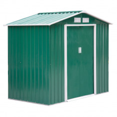 Casuta de gradina, sopron pentru unelte, pentru organizare si depozitare 213x127x185cm, verde Outsunny | Aosom RO