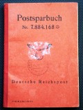 O.198 WWII CARNET ECONOMII CEC GERMAN POSTSPARBUCH 1942-1945 DEUTSCHE REICHSPOST