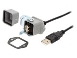 Cablu-adaptor USB A USB 2.0 IP65 3m