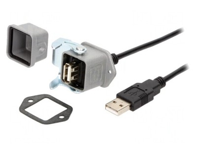 Cablu-adaptor USB A USB 2.0 IP65 3m foto