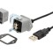 Cablu-adaptor USB A USB 2.0 IP65 3m