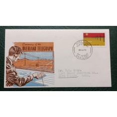 Australia 1972 - 100 de ani Telegraf pe uscat, FDC circulata