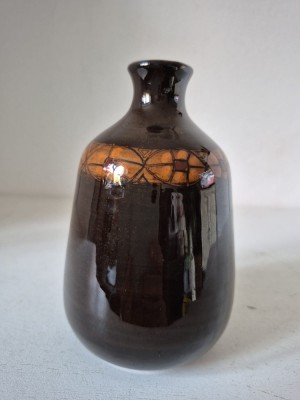 Vaza ceramic vintage, 13cm inaltime foto