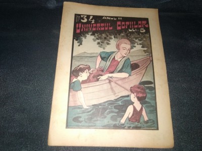 REVISTA UNIVERSUL COPIILOR NR 34 1927 foto