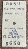 QW29 - Bilet de colectie - transporturi - CFR 2 - bilet de calatorie