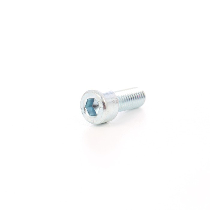 Surub cu cap cilindric, cu locas hexagonal, otel, zincat alb, DIN 912-8.8, SW 6, M8 x 16 mm