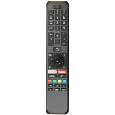 Telecomanda pentru LCD/LED, Toshiba, 43UA3A63DG, 49UA3A63DG, 50UA3A63DG, smart cu Netflix si Youtube, neagra