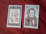 2 Serii de 1 valoare Mexic 1978 Personalitati : A.Vivaldi si Fr.Schubert