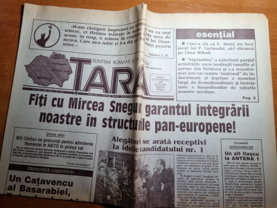 ziarul tara 22 octombrie 1996-ziar din republica moldova foto