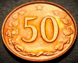 Moneda 50 HALERU - RS CEHOSLOVACIA, anul 1969 *cod 4212 = RAR NECIRCULATA!