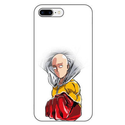 Husa compatibila cu Apple iPhone 7 Plus, iPhone 8 Plus Silicon Gel Tpu Model One Punch Man Saitama foto