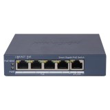 Switch 4 porturi Gigabit PoE, 1 port Uplink, Management - HIKVISION DS-3E1505P-EI