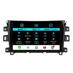 Navigatie Dedicata Nissan Navara (2015-2022),QuadCore, 10Inch, 4Gb Ram, 64Gb Stocare, Carplay