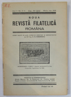 REVISTA SOCIETATII FILATELICE ROMANE , NR. 3-4 , MARTIE - APRILIE , 1938 foto