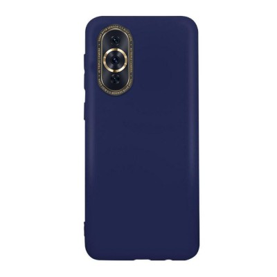 Husa compatibila cu huawei nova 10, matte efect, camera ultra safe, htpmag, albastru foto
