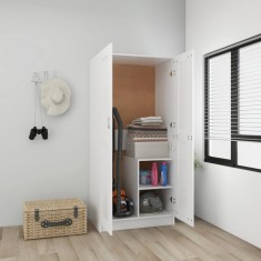 vidaXL Șifonier, alb, 82,5x51,5x180 cm, lemn prelucrat