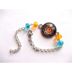 bratara sticla cu mandala 42735