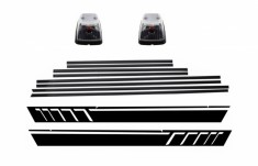 Bandouri Laterale cu Stickere Laterale Negru Mat si Lampi Semnalizare Mercedes G-Class W463 (1989-2015) Performance AutoTuning