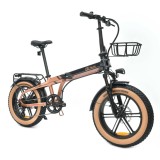 Bicicletă Electrică Youin BK1650 DALLAS Negru Cafea 250 W 20&quot;