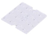 Lentilă LED Pătrată Transparentă PMMA