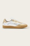 AllSaints sneakers din piele THELMA MET SNEAKER culoarea argintiu, W072FB