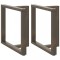 vidaXL Picioare de masă &icirc;n formă de T, 2 buc., negru, 80x35x(72-73) cm, oțel 4013063
