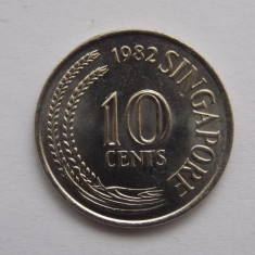 10 CENTS 1982 SINGAPORE-XF