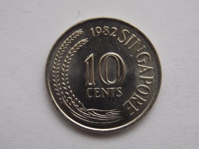 10 CENTS 1982 SINGAPORE-XF foto