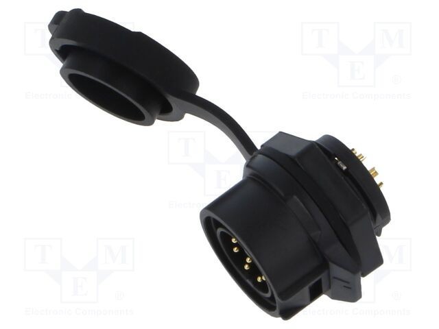 Conector circular soclu tată 8 pini 5A 250V IP67 drept LUTRONIC
