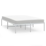 Cumpara ieftin Cadru pat metalic, alb, 120x190 cm