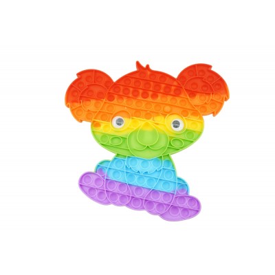 Jucarie antistres din silicon, Flippy, Pop It Now and Flip It, Koala, Multicolor foto