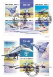 GUINEEA-BISSAU 2019 - Avioane rusesti, Tupolev TU-144 / set complet - bloc + colita