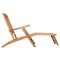 Scaun pliabil de terasa 2 pcs natural Lemn solid de tec - 4