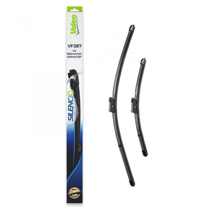 Set stergatoare Valeo Silencio 650 450mm VF387 pentru Audi A1, A3, Seat Leon, Ateca, Skoda Fabia IV, Kamiq, Karoq, Octavia IV, Superb, VW Golf VII, Go