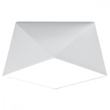 Lustră De Tavan Hexa Alb Pvc 1 Bec Geometric Modern De Interior
