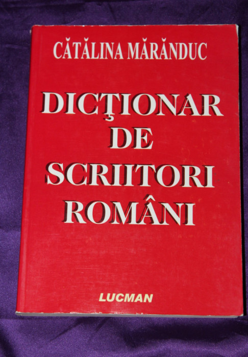 Dictionar de scriitori romani &ndash; Catalina Maranduc