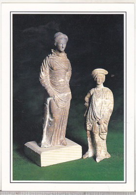 bnk cp Constanta - Muzeul de arheologie - Statuete de tip Tanagra - necirculata foto