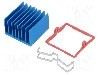 Radiator extrudat, aluminiu, 27mm x 27mm, albastra, Advanced Thermal Solutions - ATS-X53270P-C1-R0