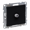 Priza TV de capat tip F Legrand Suno negru 721463