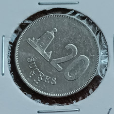 M3 C50 - Moneda foarte veche - Ecuador - 20 sucres - 1988