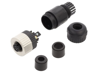 Conector M12 mamă 8 pini, A cod foto