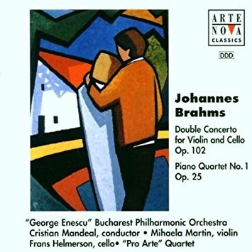 CD # Johannes Brahms, Mihaela Martin, Cristian Mandeal, &amp;quot;George Enescu&amp;quot; Bucharest Philharmonic &amp;quot; &amp;ndash; Double Concerto - Piano Quartet No. 1 (EX) foto
