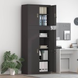 Cumpara ieftin Dulap de depozitare 2 buc. Negru 80 x 40 x 210 cm Otel Blocat